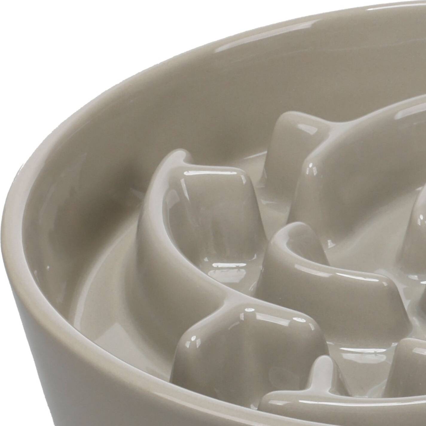 Eden - Gamelle ronde anti glouton pour chien Sena taupe - Image 3