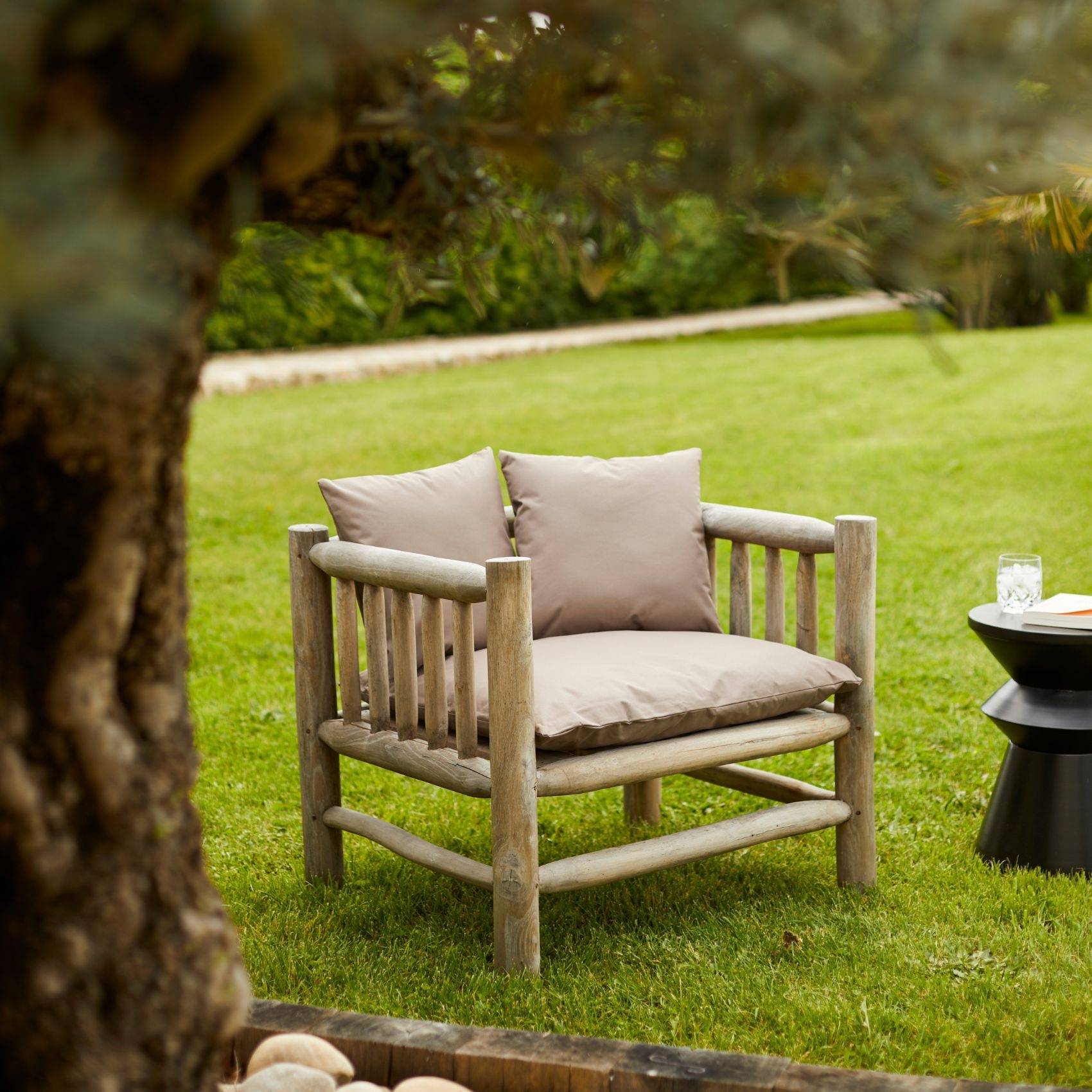 Home Maison - Coussin extérieur imperméable et déhoussable MINORQUE - HOME MAISON - Imagen 5
