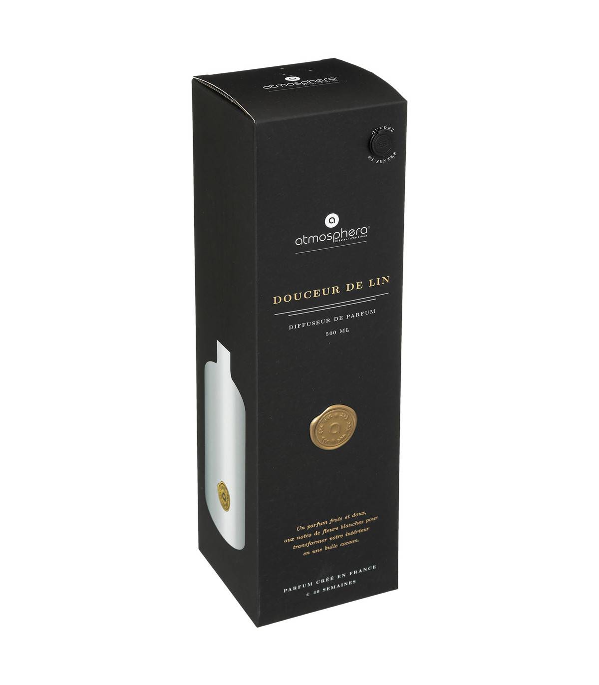 Diffuseur de Parfum Douceur de Lin 500 ml avec 6 Bâtonnets - Imagen 2