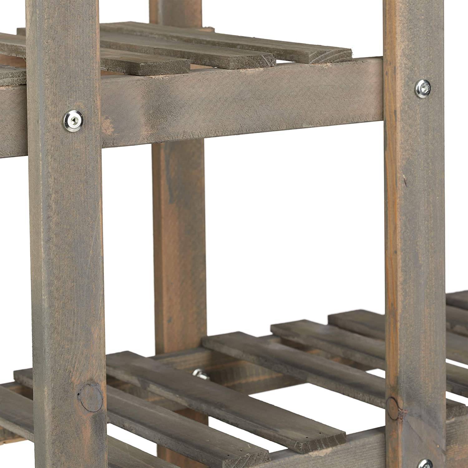 Helloshop26 - Étagère bois escalier plantes fleurs 5 niveaux intérieur - Imagen 2