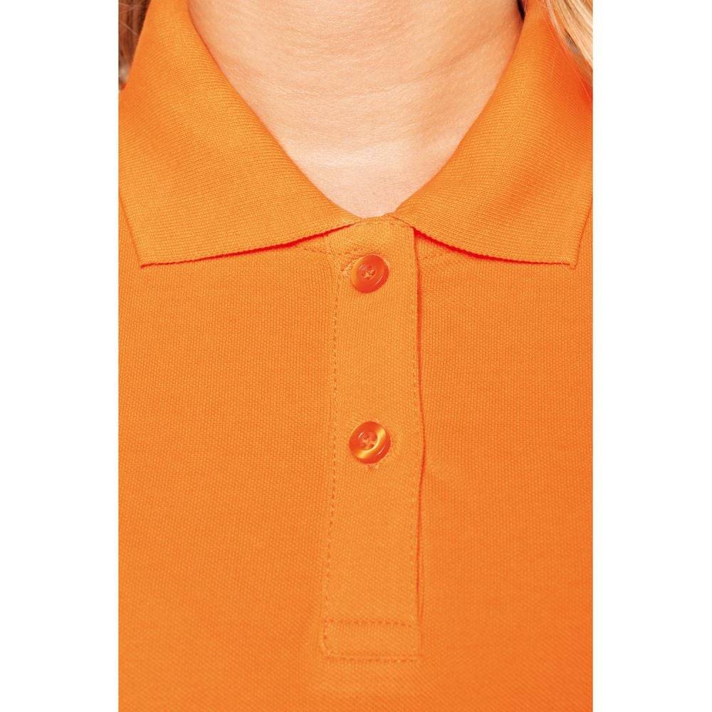 Polo de travail femme Kariban 100% coton Orange XL - Image 3