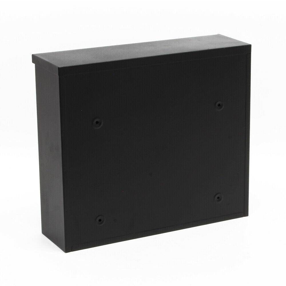 Helloshop26 - Boite postale boite aux lettres murale design revêtement par poudre 30 × 39,5 × 11 cm noir - Imagen 4