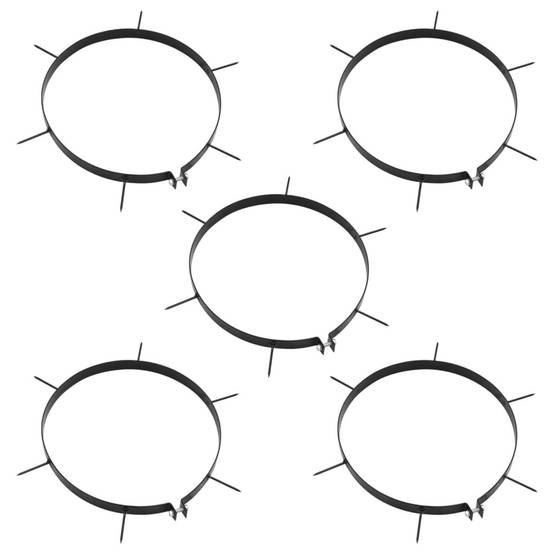 Vidaxl - Colliers aérateurs de pelouse 5 pcs avec pointes Ø 30 cm fer vidaXL 154465 - Image 1