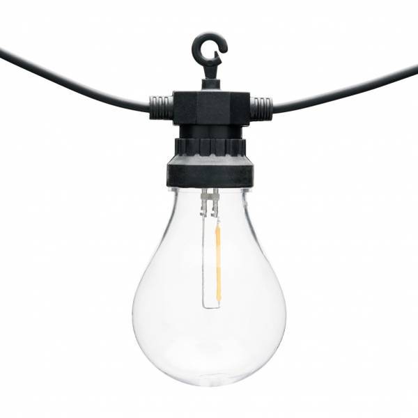Lotti - Guirlande lumineuse style guinguette 5M 10 ampoules poire LED filament blanc chaud prolongeable 24V Lotti - Imagen 6