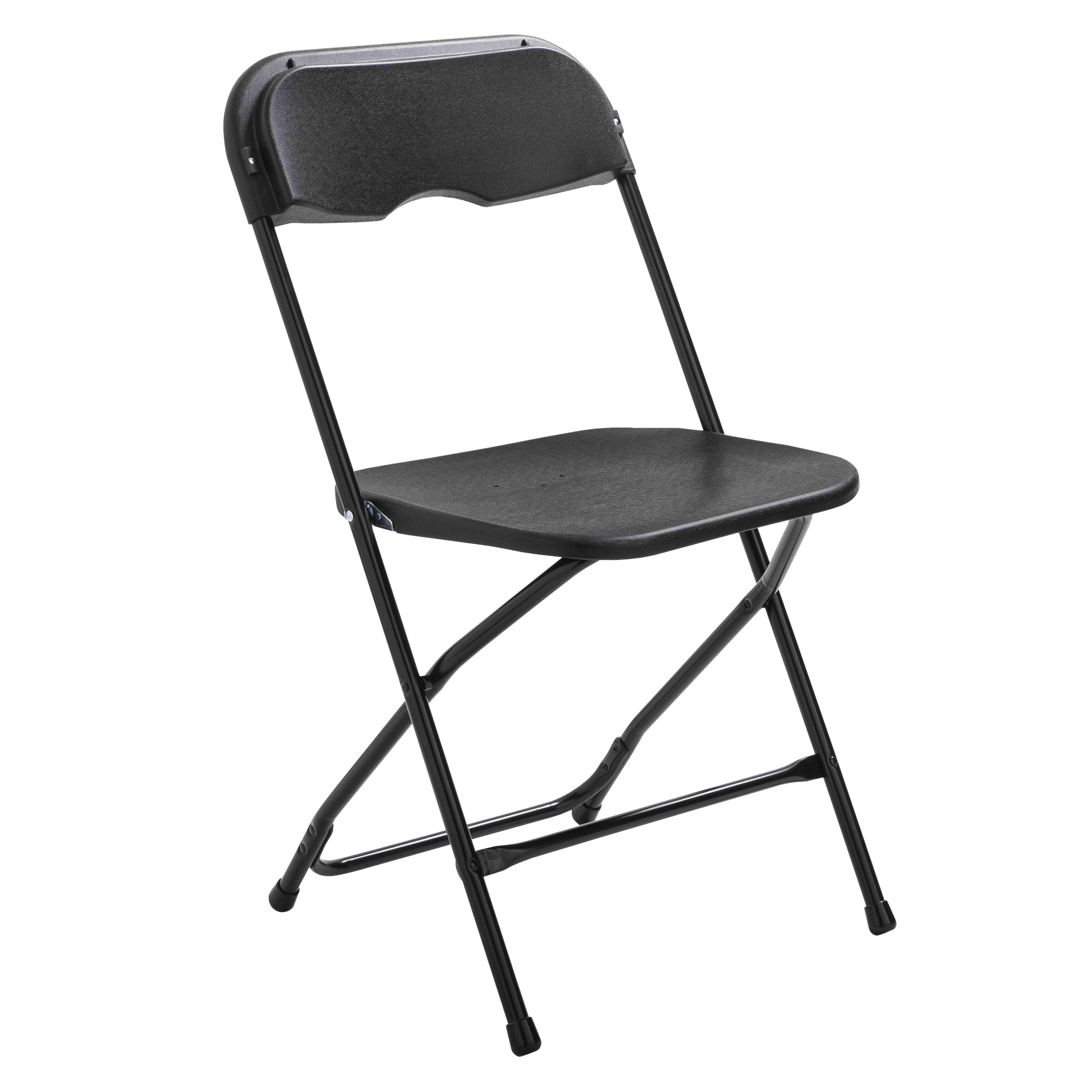 Oviala - Chaises pliantes noires de réception Lot de 10 REKKEM - Oviala - Imagen 2