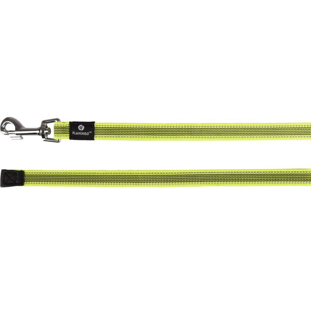 Laisse 5 M d'entrainement et à pister Xeno fluo jaune pour chien - Imagen 1