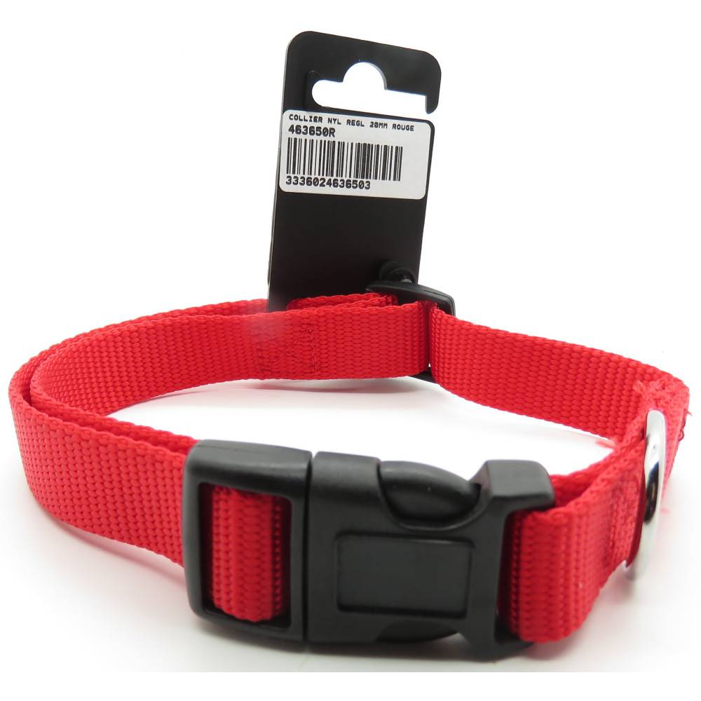 Zolux - zolux - Collier nylon 40-50  cm x 20 mm rouge pour chien - Imagen 1
