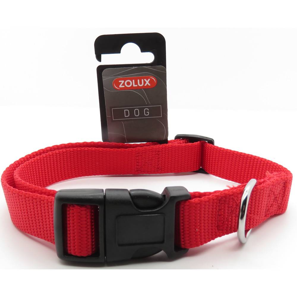 Zolux - zolux - Collier nylon 40-50  cm x 20 mm rouge pour chien - Imagen 3