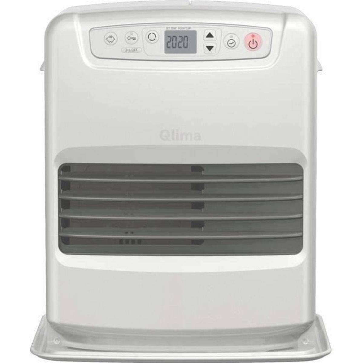 Chauffage d’appoint au kérosène électronique Qlima SRE 3231 C2, 3,1 kW, réservoir 5 L, gris