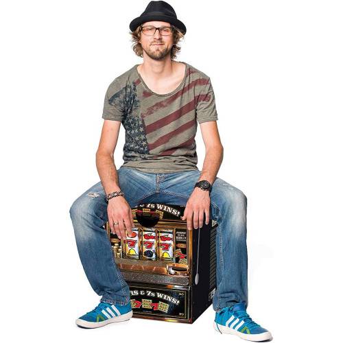 Tabouret pliable en carton LAS VEGAS REMEMBER - Imagen 2