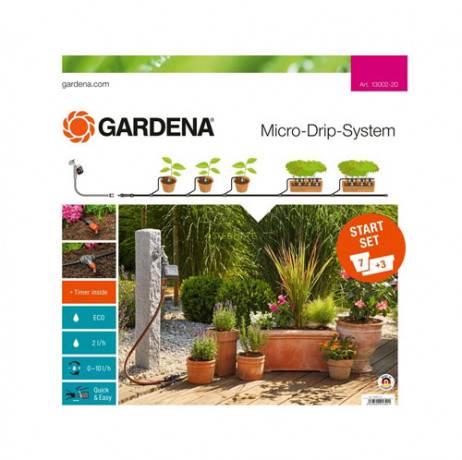 Gardena - Kit Micro-Drip system pour plantes en pot, Programmateur Avec - Imagen 1