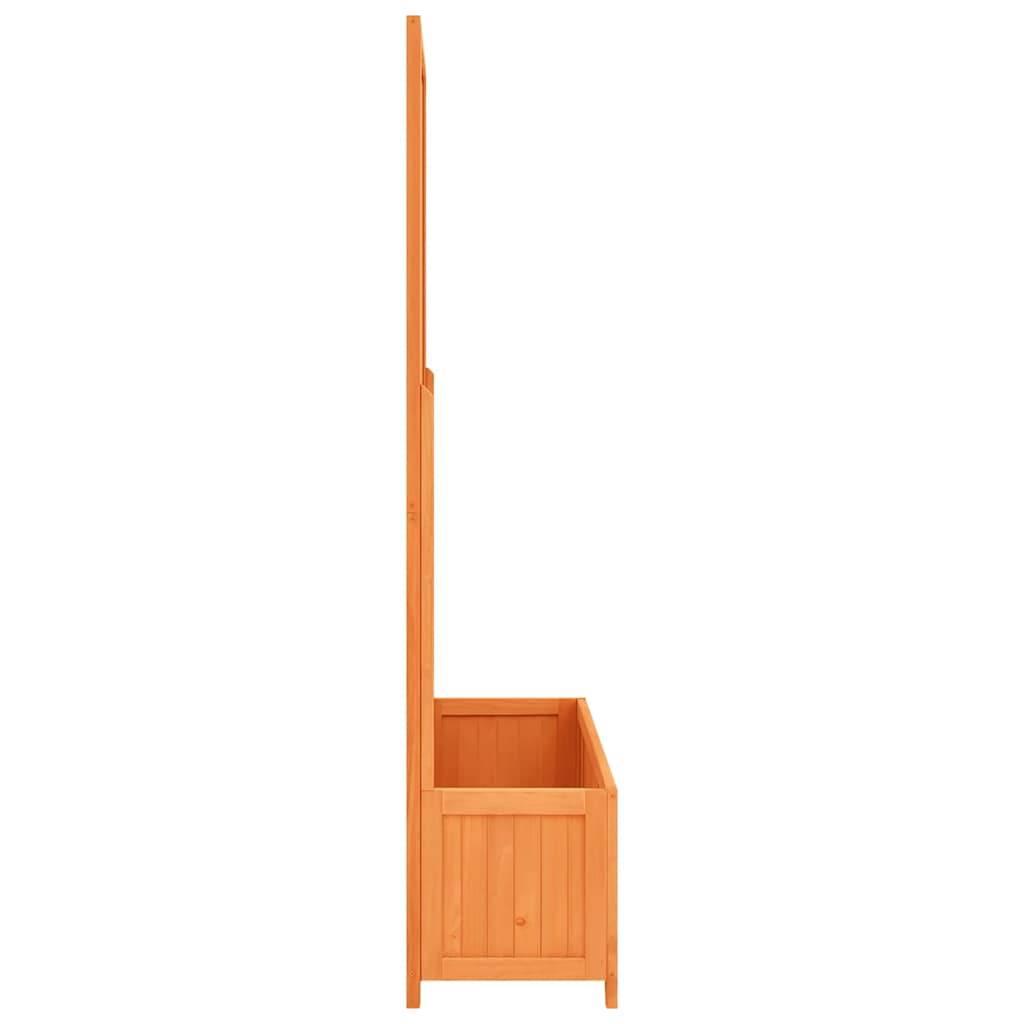 Vidaxl - Jardinière avec treillis marron 70x30x135 cm bois massif de sapin vidaXL 316426 - Image 6