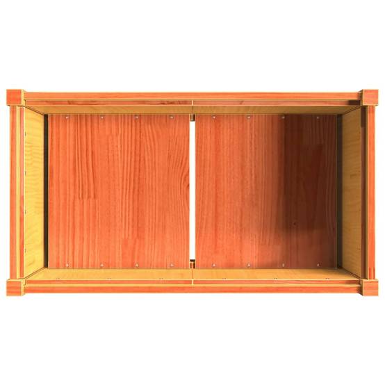 ComfortXL - Jardinière Haute Surélevée Pin Massif Cire Marron 90x50x70cm – ComfortXL Outdoor Living - Image 8
