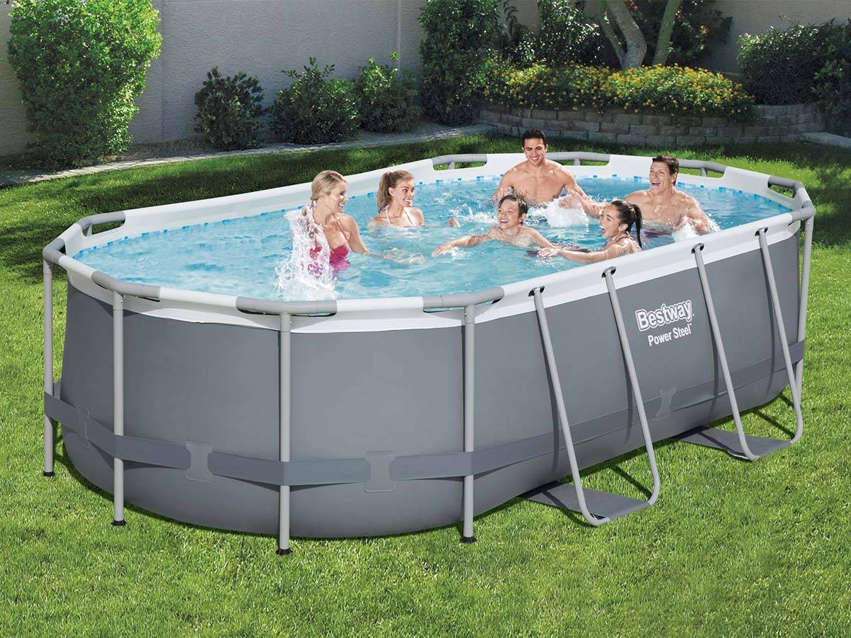 Bestway - Piscine tubulaire Power Steel ovale 4,27 x 2,50 x 1,00 m - Bestway - Imagen 3
