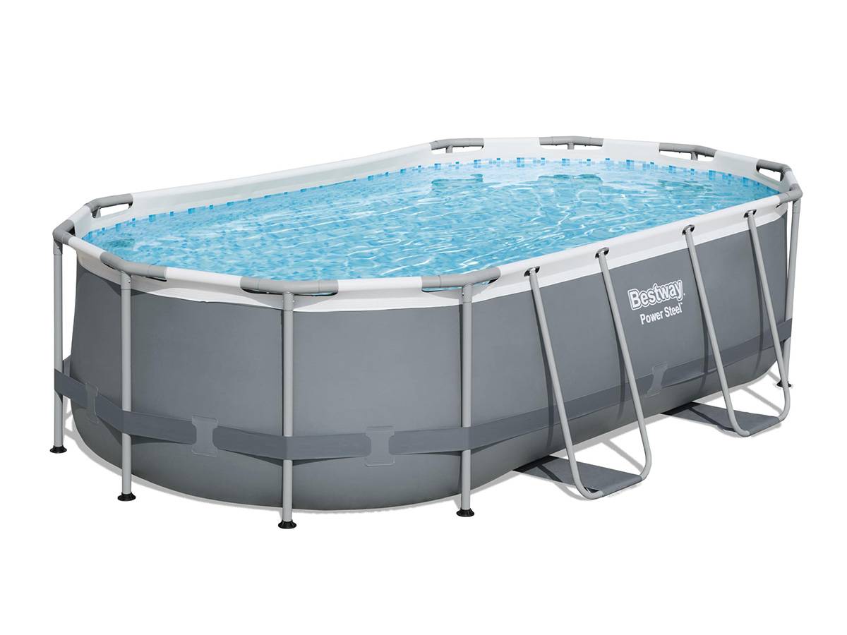 Bestway - Piscine tubulaire Power Steel ovale 4,27 x 2,50 x 1,00 m - Bestway - Imagen 1