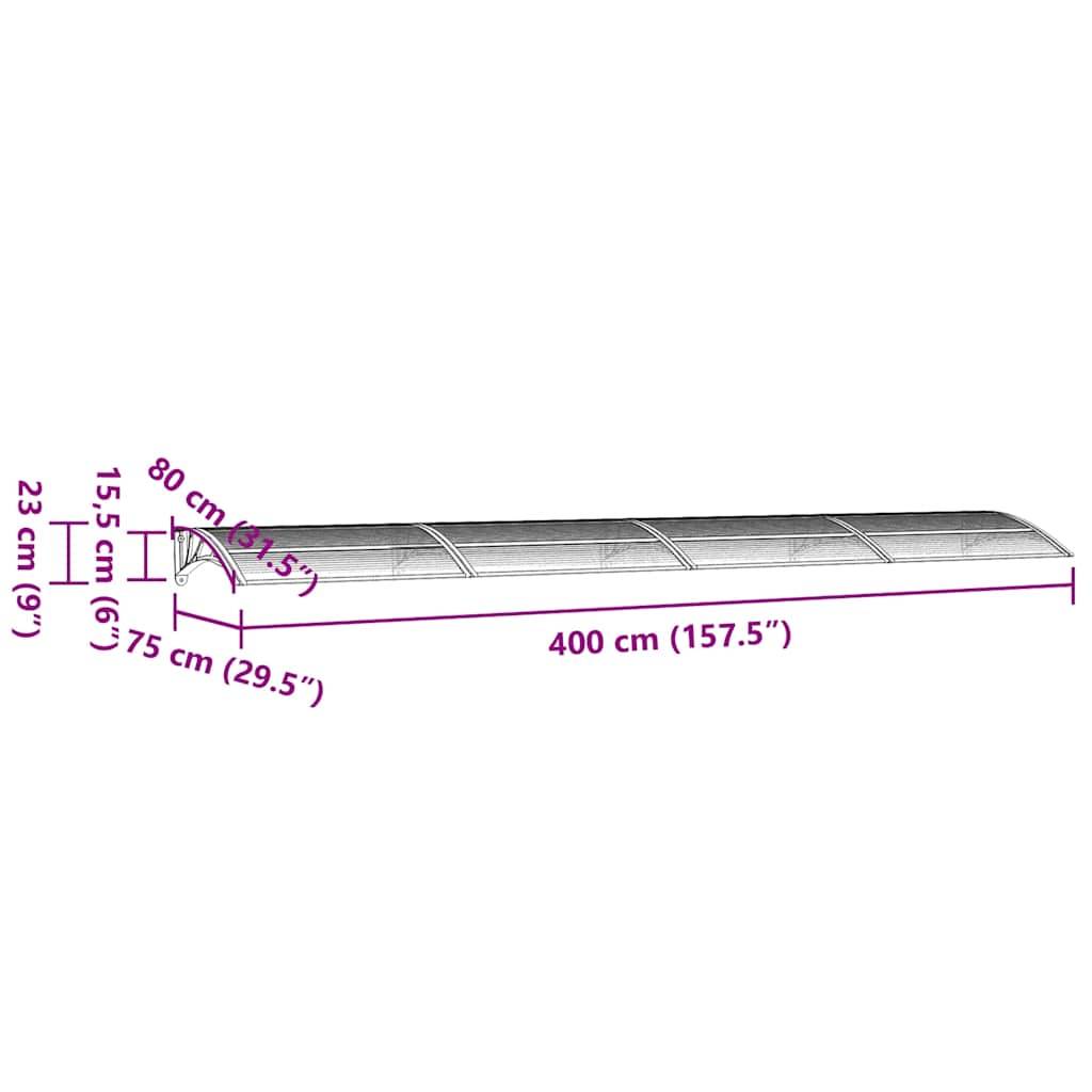 Prolenta Premium - Store banne  West Chicago Gris  400 X 75 cm  - P87209G - Image 5