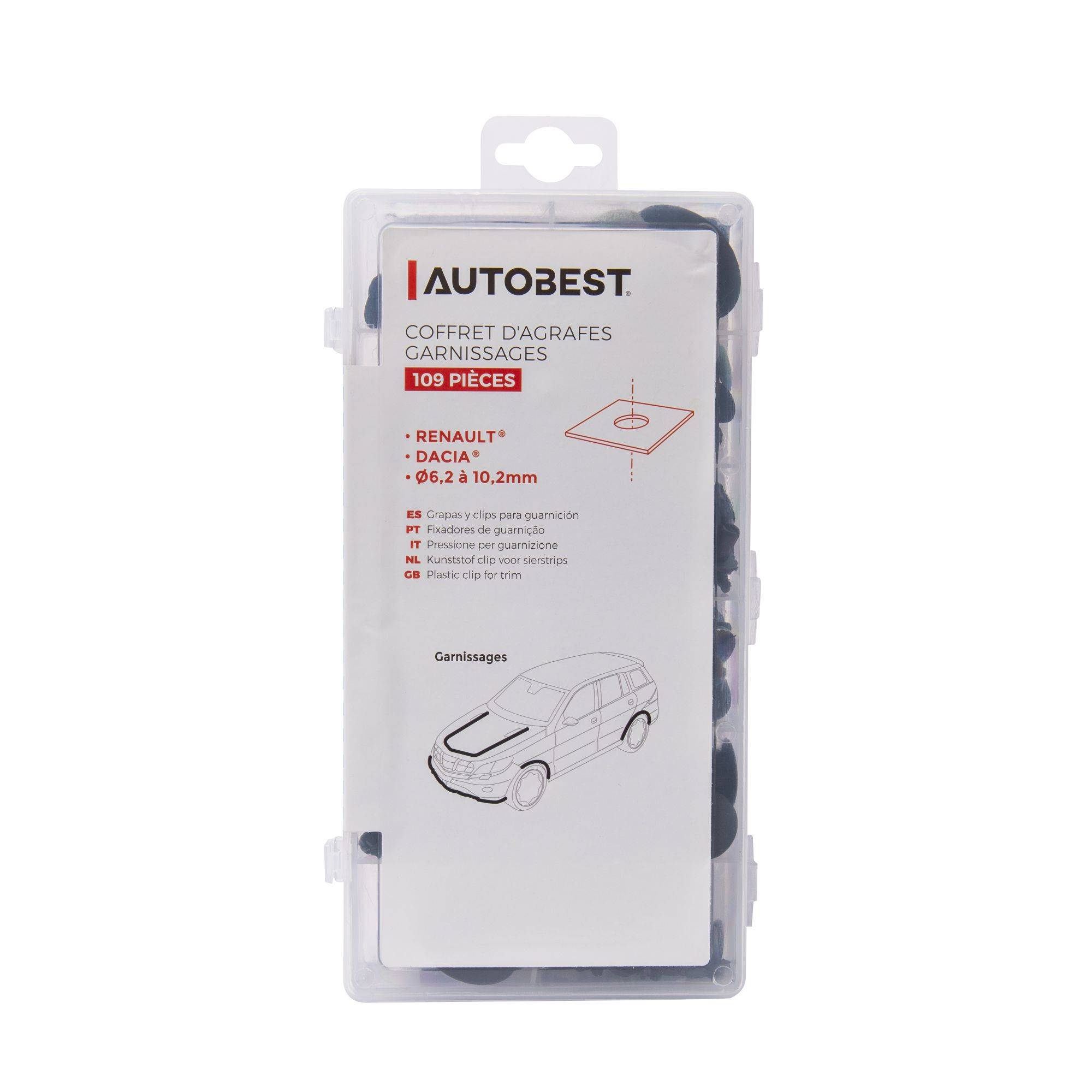 Coffret agrafes garnissages Renault & Dacia  109pcs - Image 5