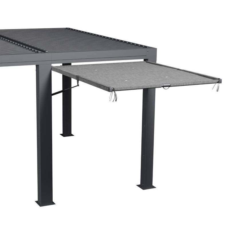 Hesperide - Auvent petit modèle pour pergola bioclimatique "Majaé" 3,6x3,6m - Hespéride - Image 4