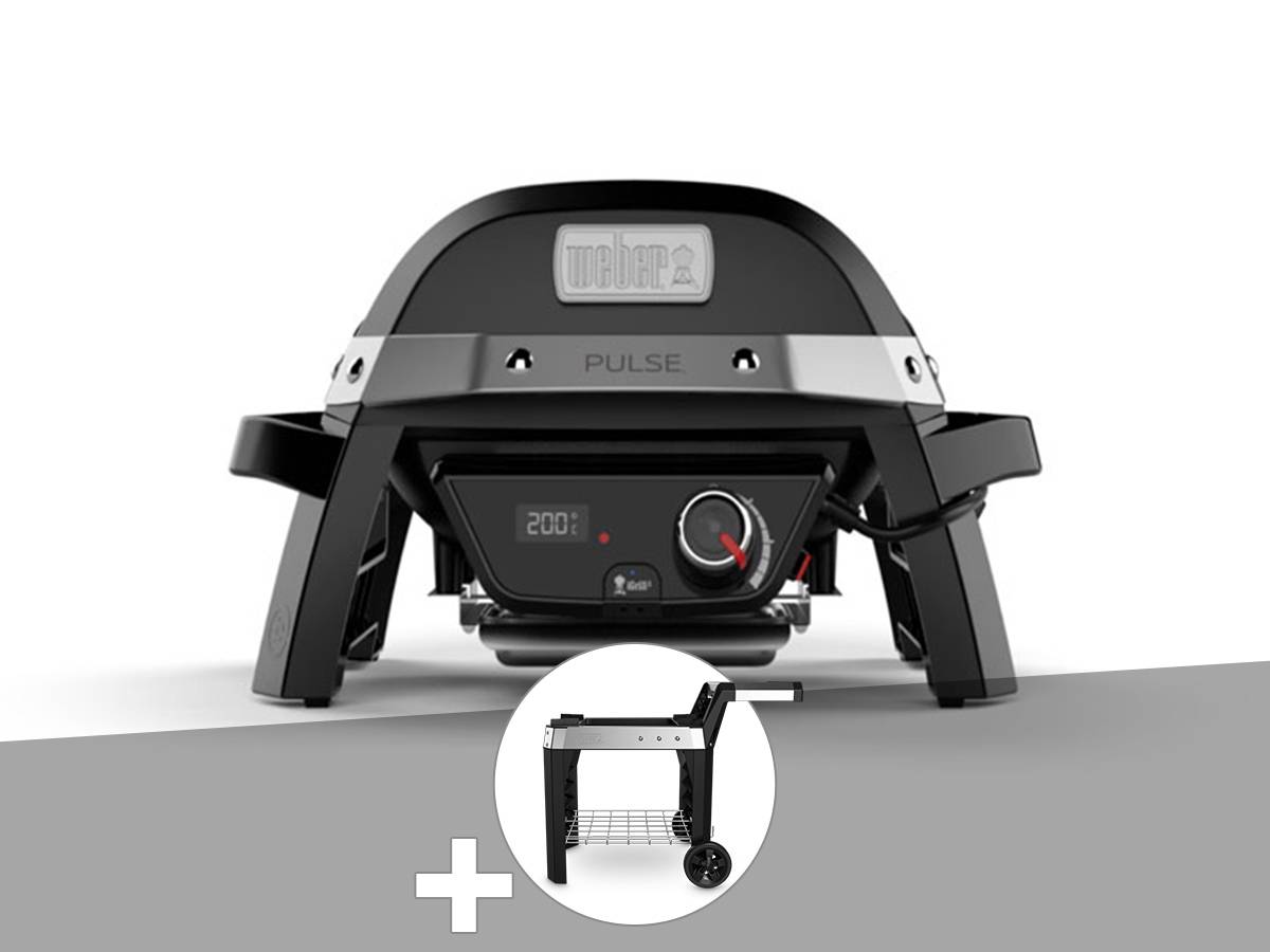 Weber - Barbecue électrique Weber Pulse 1000 + Chariot