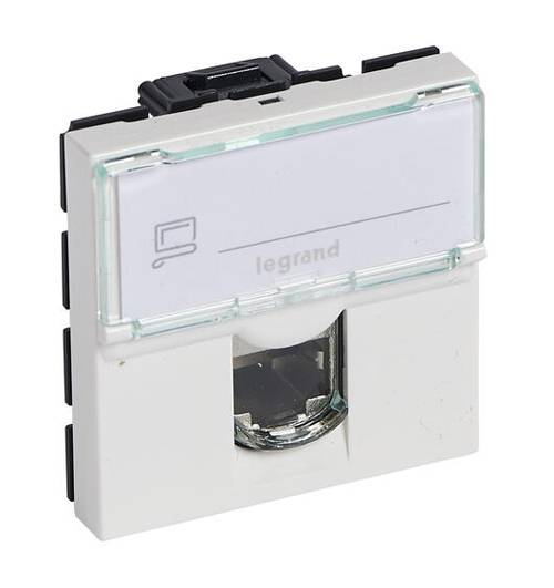 Legrand - Prise RJ45 MOSAIC catégorie6 STP à blindage métal blanc 2 modules - LEGRAND - 076576