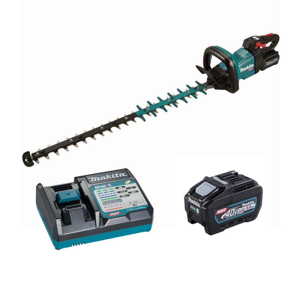 Taille-haie M 75 cm 40V max XGT - MAKITA - avec 2 batteries 40v 4.0Ah - chargeur - UH005GM201 - Image 1