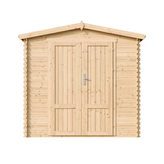 Timbela - Abri de jardin en bois sans plancher - 4.33 m² / 226x236xH218 cm - 19 mm d’épaisseur - Timbela M369F1 - Image 2