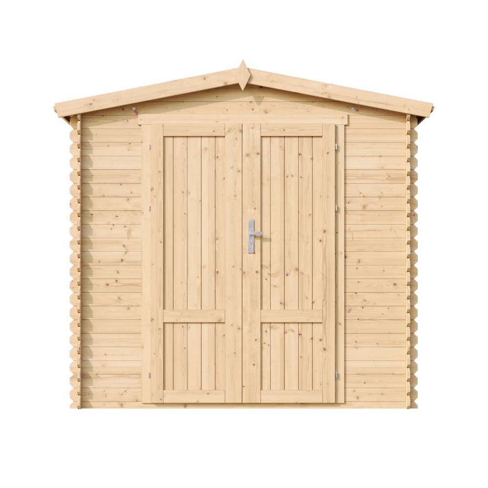 Timbela - Abri de jardin en bois sans plancher - 4.33 m² / 226x236xH218 cm - 19 mm d’épaisseur - Timbela M369F1 - Image 2