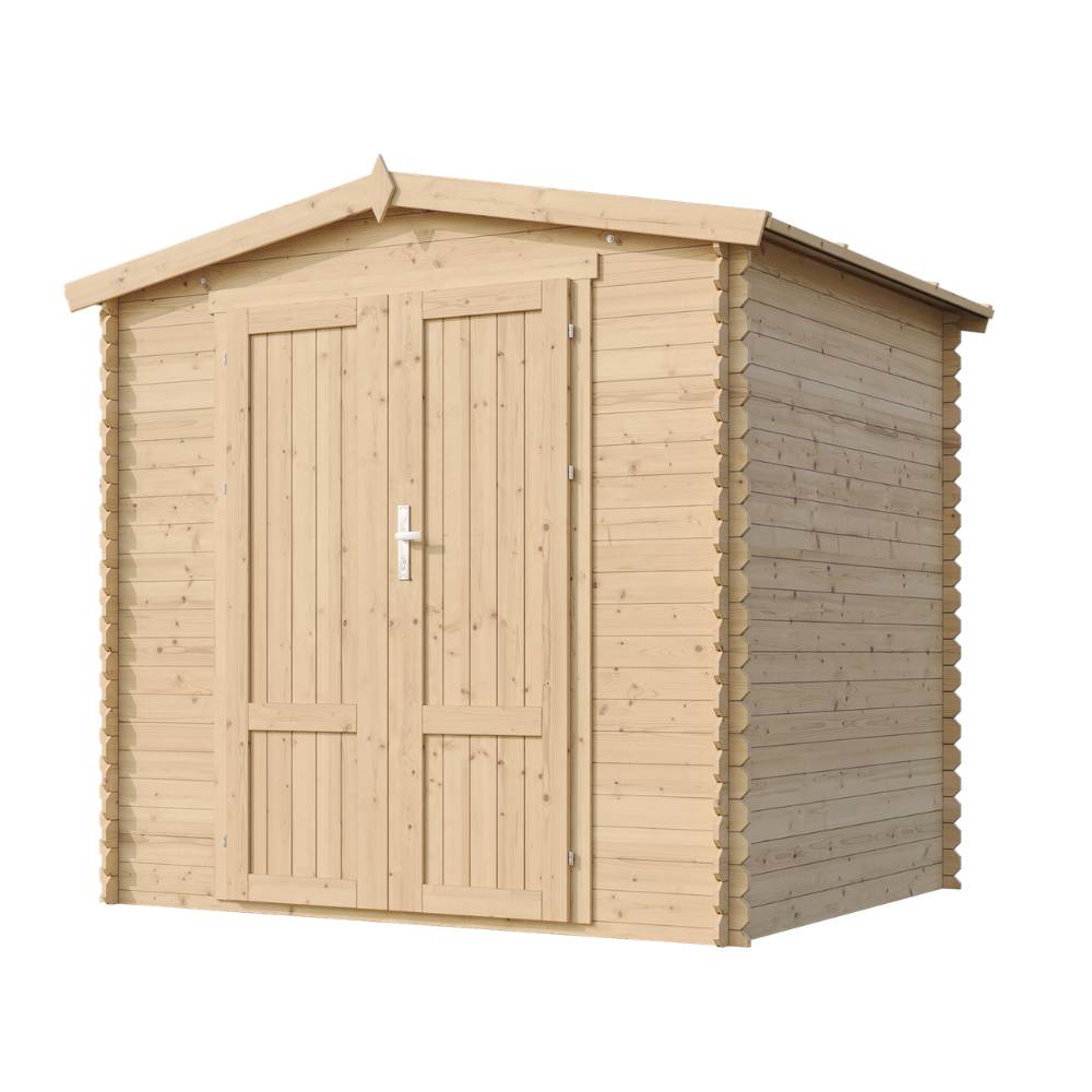 Timbela - Abri de jardin en bois sans plancher - 4.33 m² / 226x236xH218 cm - 19 mm d’épaisseur - Timbela M369F1 - Image 4