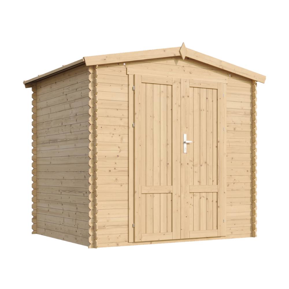 Timbela - Abri de jardin en bois sans plancher - 4.33 m² / 226x236xH218 cm - 19 mm d’épaisseur - Timbela M369F1 - Image 3