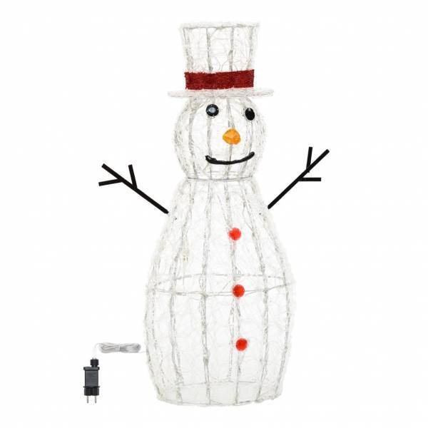 Lotti - Bonhomme de neige lumineux 3D H90cm 180 LED blanc froid 8 jeux lumières IP44 SMART Connect 31V Lotti - Imagen 3