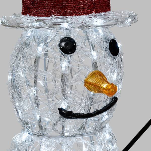 Lotti - Bonhomme de neige lumineux 3D H90cm 180 LED blanc froid 8 jeux lumières IP44 SMART Connect 31V Lotti - Imagen 6