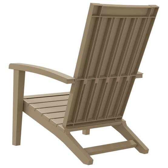 Chaises de jardin Adirondack marron clair PP 63 x 85 x 93 cm (lot de 2) - PANGIVO - Image 6