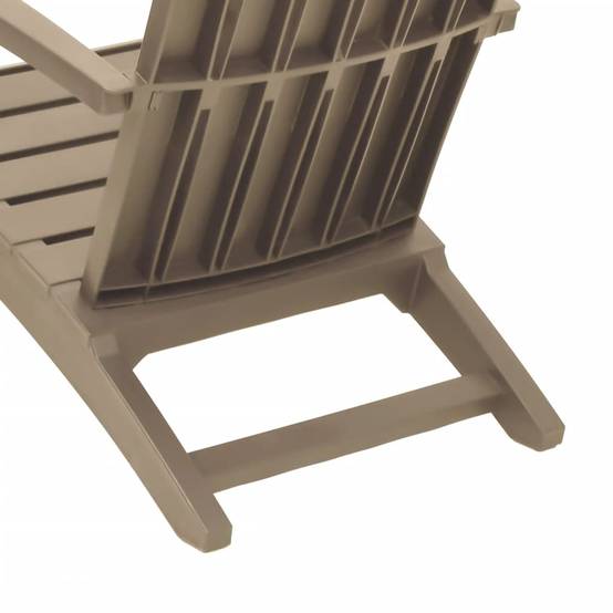 Chaises de jardin Adirondack marron clair PP 63 x 85 x 93 cm (lot de 2) - PANGIVO - Image 8