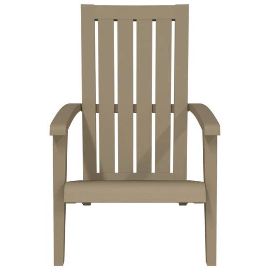 Chaises de jardin Adirondack marron clair PP 63 x 85 x 93 cm (lot de 2) - PANGIVO - Image 4