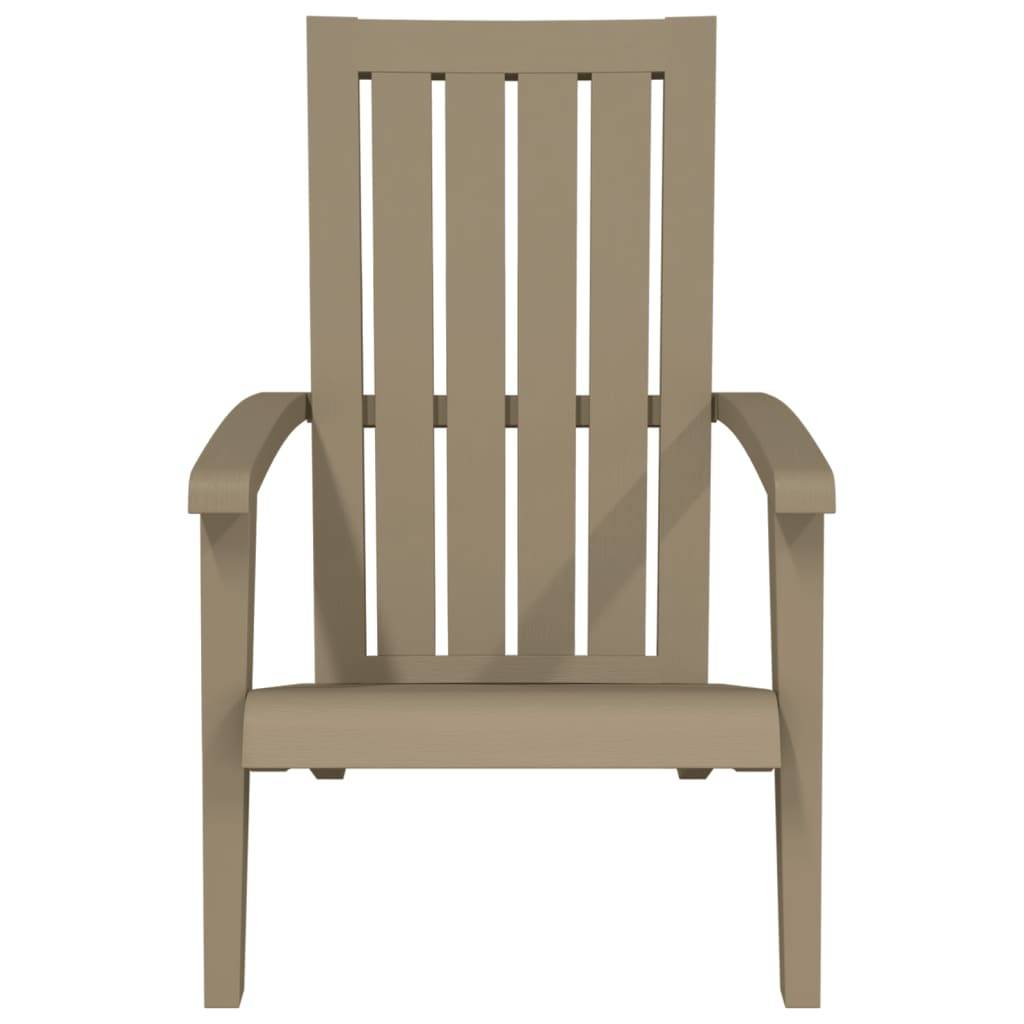 Chaises de jardin Adirondack marron clair PP 63 x 85 x 93 cm (lot de 2) - PANGIVO - Image 4