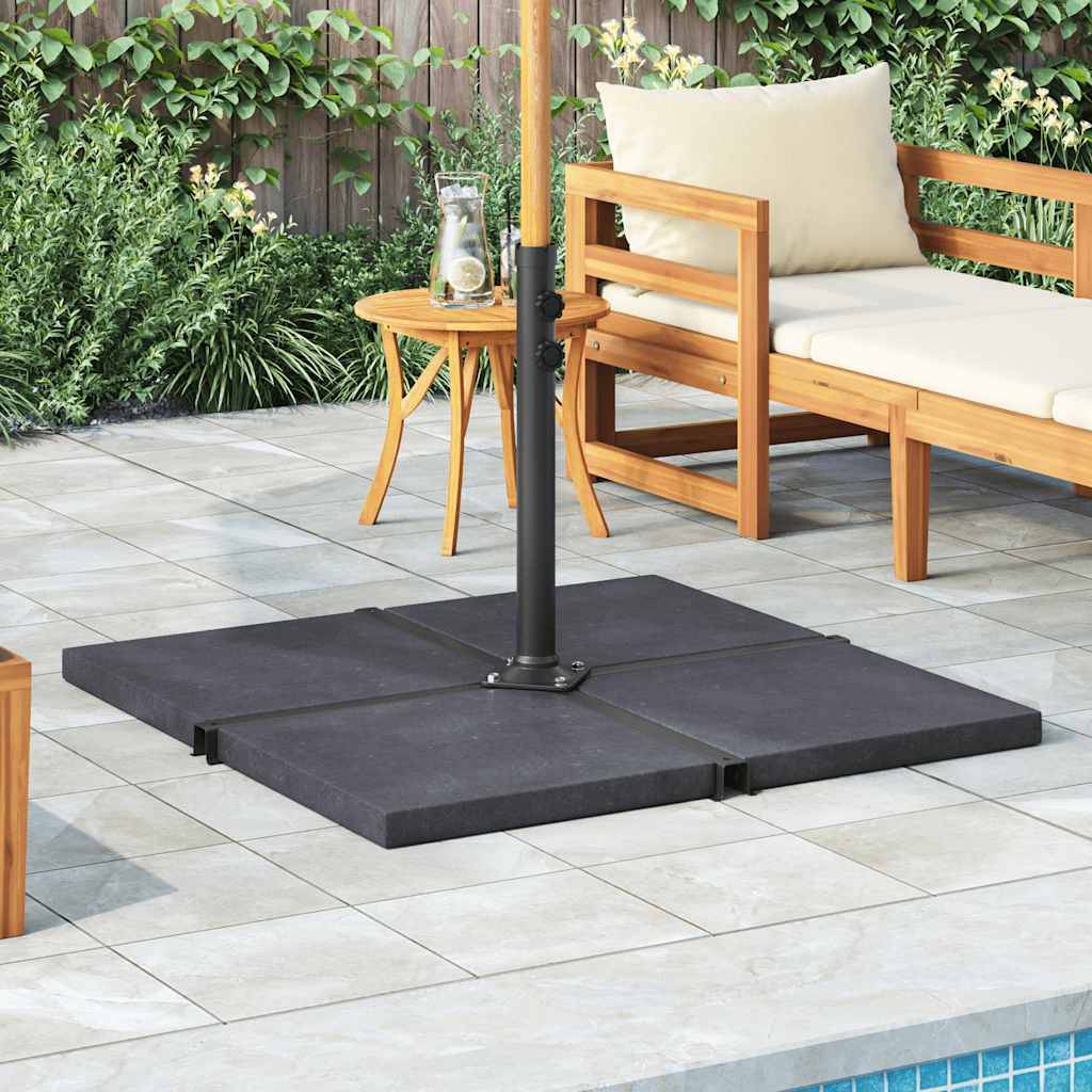 Vidaxl - Plaque de poids de parasol Noir Granite Carré 25 kg vidaXL 313669 - Image 1