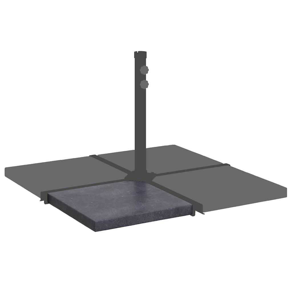 Vidaxl - Plaque de poids de parasol Noir Granite Carré 25 kg vidaXL 313669 - Image 4