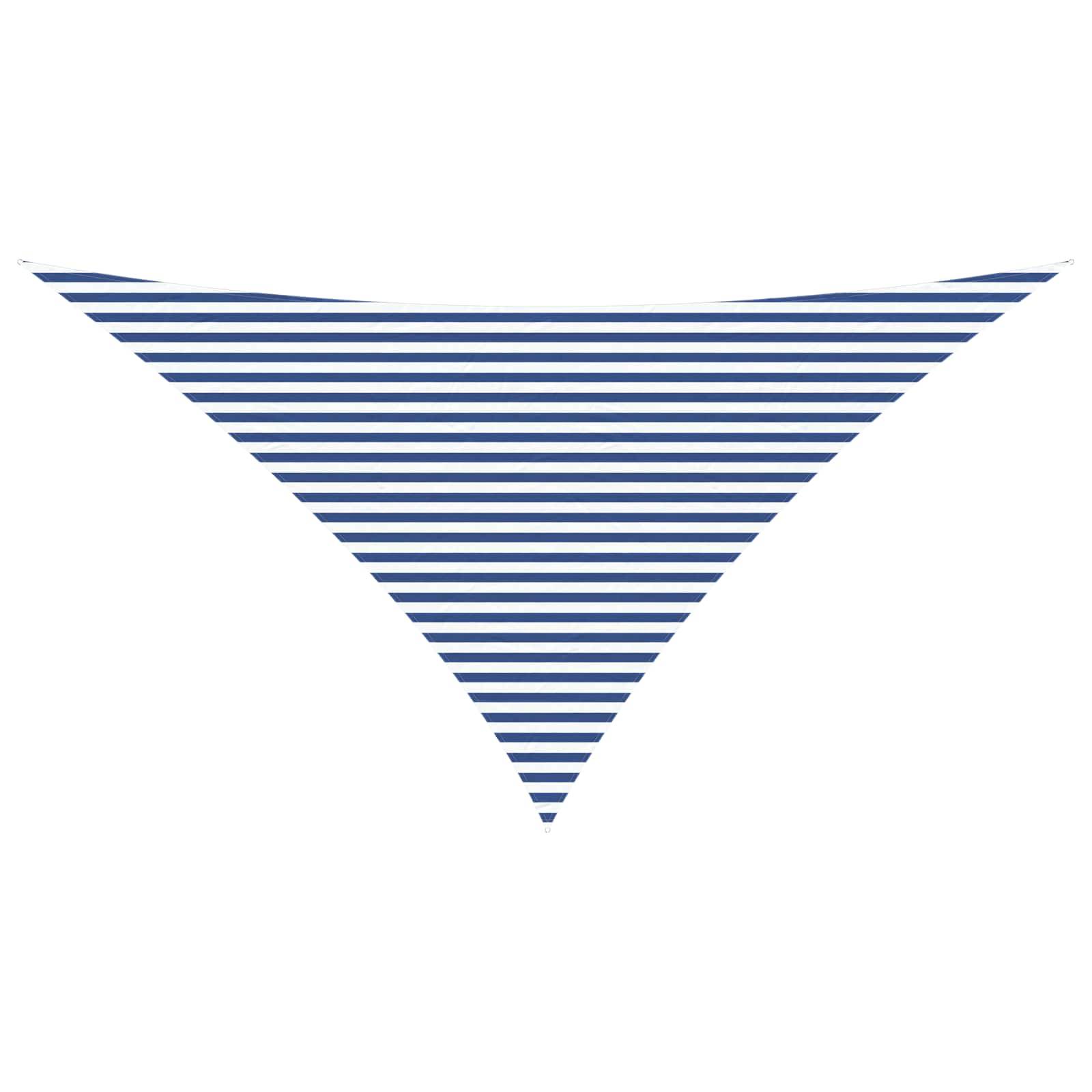 Voile d'ombrage polyester Oxford bleu et blanc 700 x 500 x 500 cm - PANGIVO - Image 1