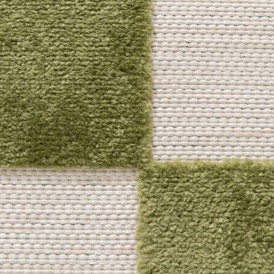 Decoweb - Tapis extérieur et intérieur motif damier - Marius - Vert pistache - 160 x 230 cm - Decoweb - Imagen 4