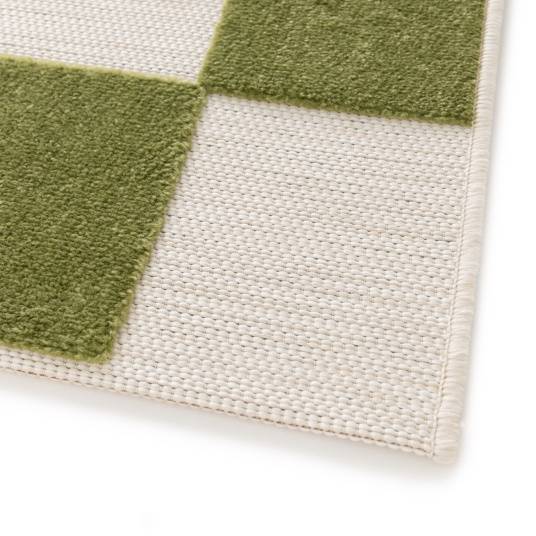 Decoweb - Tapis extérieur et intérieur motif damier - Marius - Vert pistache - 160 x 230 cm - Decoweb - Imagen 6