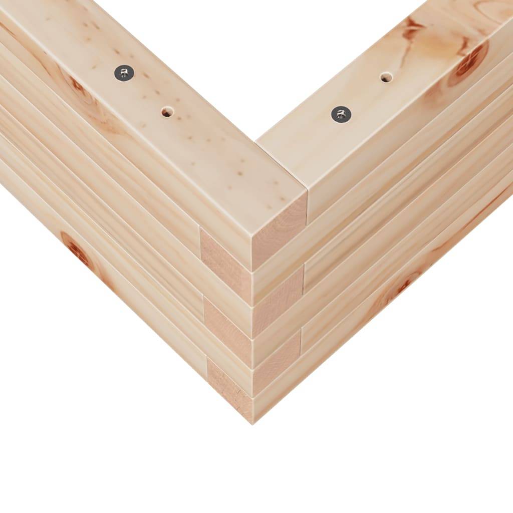 Maison Chic - Jardinière, Bac à fleurs, Pot de fleurs 80x80x23 cm bois de pin massif - Imagen 8