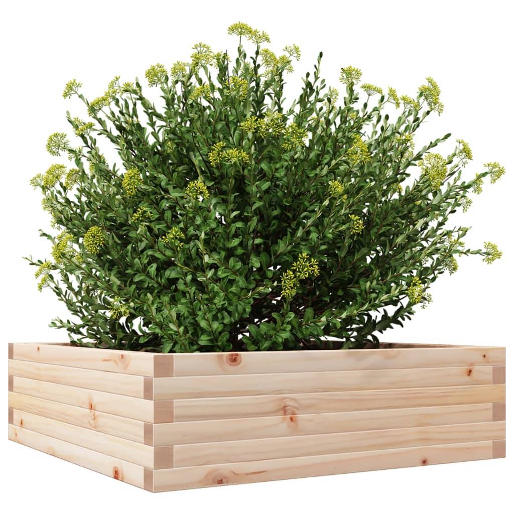 Maison Chic - Jardinière, Bac à fleurs, Pot de fleurs 80x80x23 cm bois de pin massif - Imagen 4
