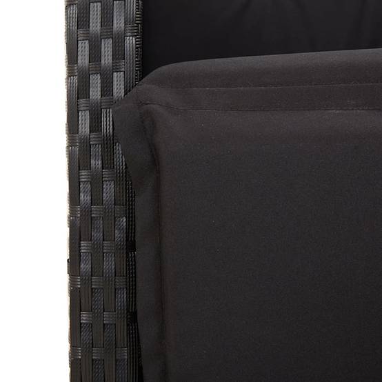 ComfortXL - Set de Table et Chaises de Jardin Noires pour 6, Fauteuils Inclinables et Plateau Verre 190cm – ComfortXL Outdoor Living - Image 6