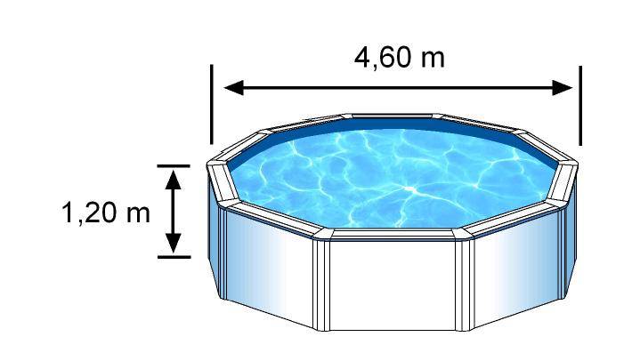 Gre Pools - Piscine ronde acier Ø4,80m x H: 1,22m - Filtration à cartouche - Image 5