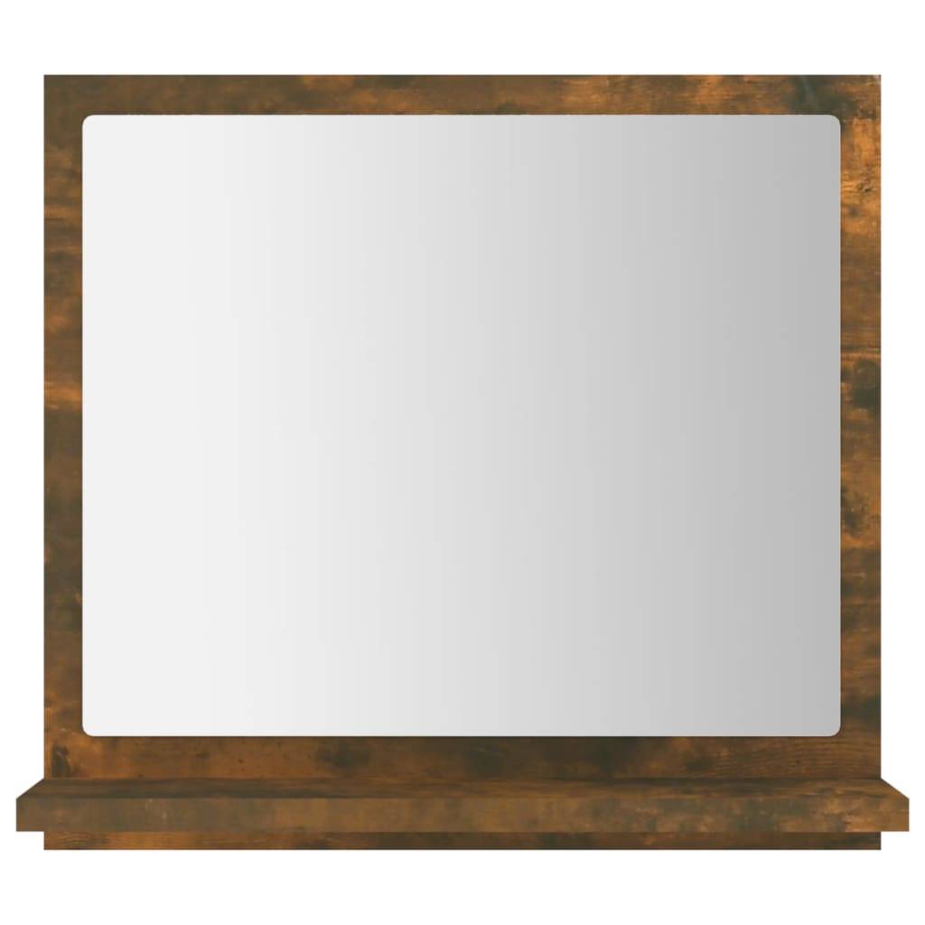 Helloshop26 - Miroir de bain 40 x 10,5 x 37 cm bois d'ingénierie chêne fumé - Imagen 2