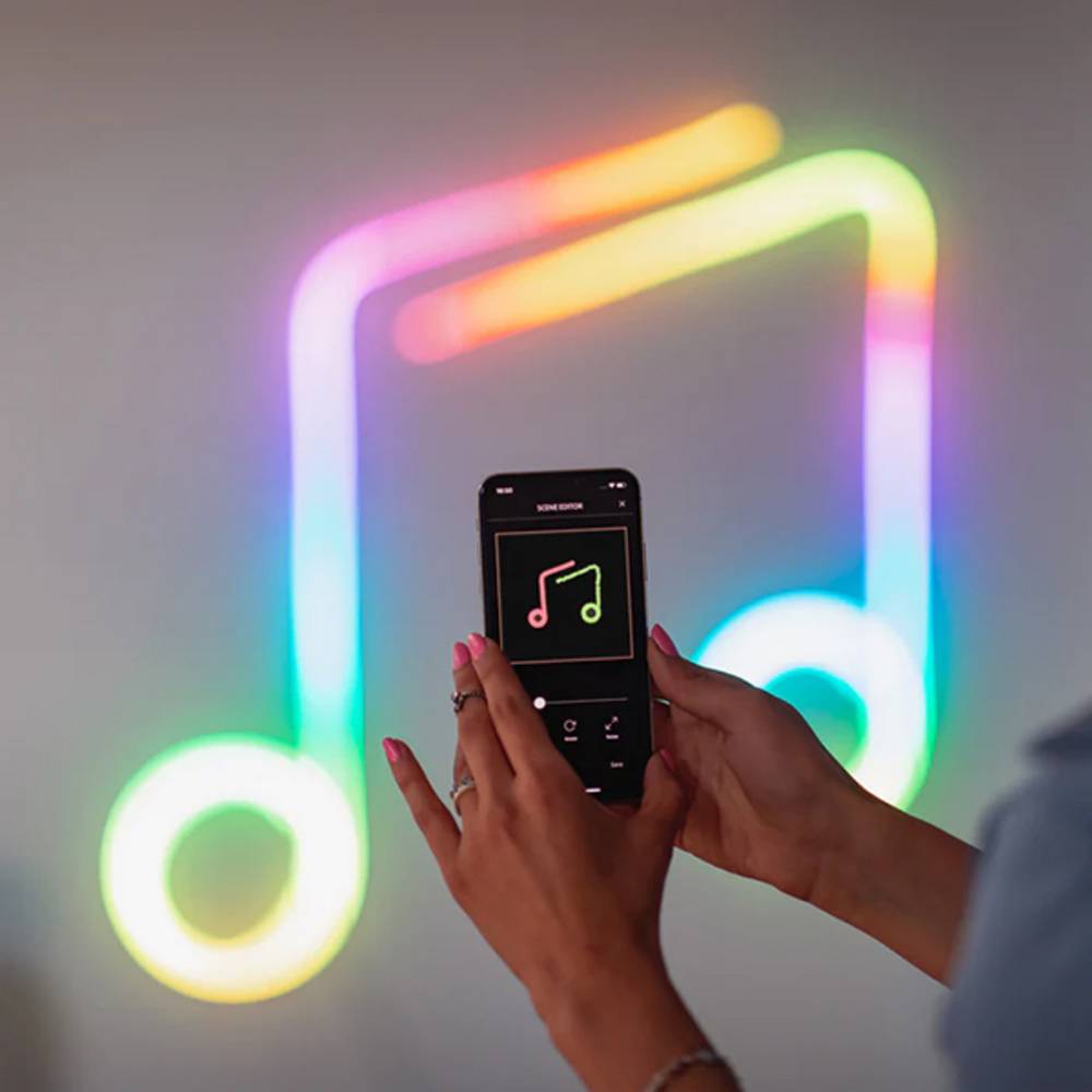 Flex – Tube Lumineux Flexible Contrôlé par Application avec LED RVB (16 Millions de Couleurs). 2 Mètres. - Image 2