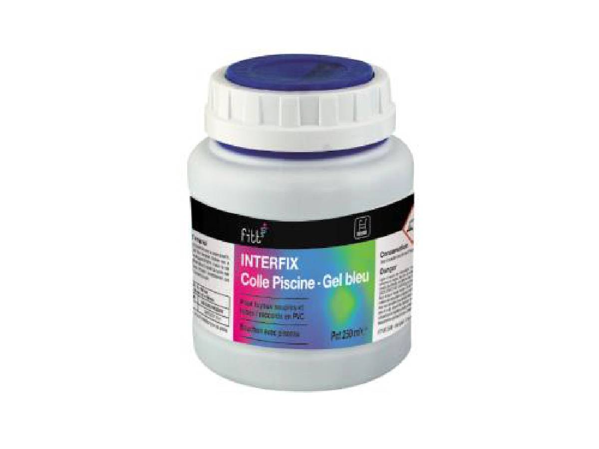 Fitt - Colle piscine gel bleu Interfix pour tuyaux souples 250 ml - Fitt