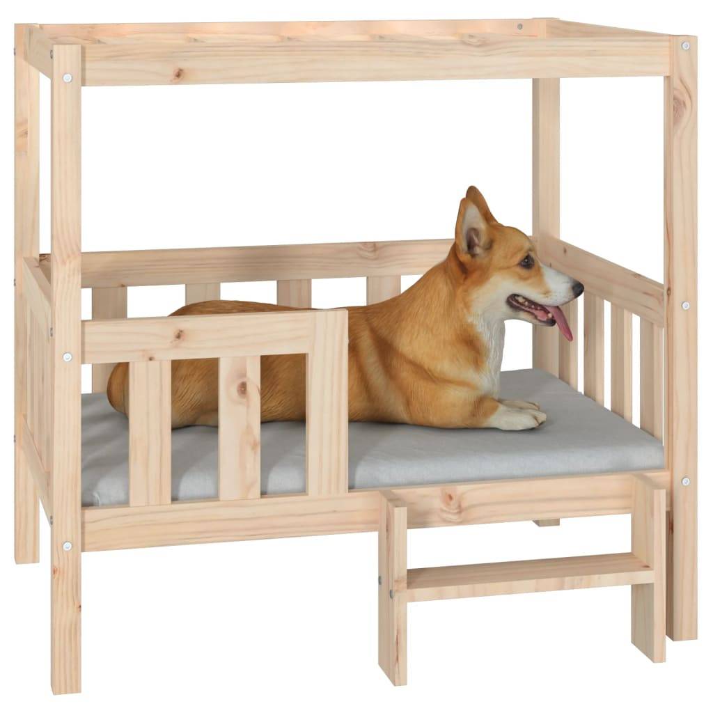 Vidaxl - Lit pour chien 95,5x73,5x90 cm Bois de pin solide vidaXL 822382 - Imagen 5