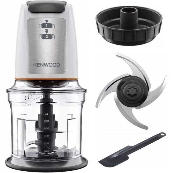 Hachoir Electrique Mini-hachoir - KENWOOD - CHP61.100WH - 500 W - 0,8 L - 4 lames en acier inoxydable - Blanc - Image 2