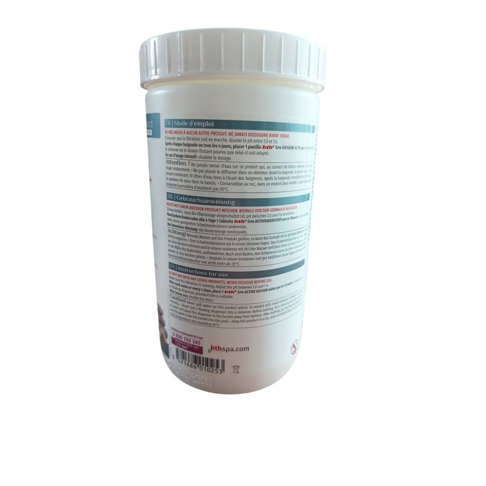 Oxygène actif (Oxy Long) hth Spa désinfection sans chlore pastilles 20 g. - 1,2 kg - 1,2 kg - Imagen 3